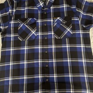 DIXXON CPT Flannel! Blue/Black/White Plaid design